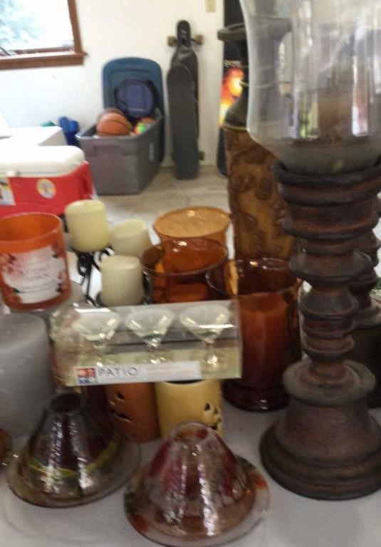 Lot Candles, Scented , Decorative and Holders.