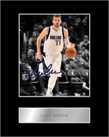 Dallas Mavericks Luca Doncic 8x10 Matted Facsimile