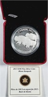 2013  $100 Canadian  Silver Bison Stampede