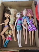 Barbies and Disney dolls