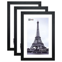 VCK Poster Frame 11x17 Black Wood(SET of 3)