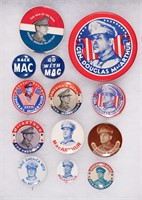 13 DOUGLAS MACARTHUR BUTTONS