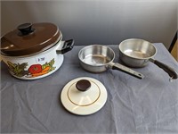 lot of pots and pans