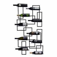 MID CENTURY WALL WINE RACK 010024