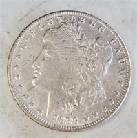 1889-CC Morgan Silver Dollar