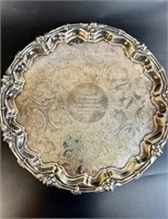 MAPPIN ANTIQUE SILVER PLATE PRESENTATION TRAY