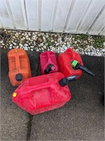 Lot of Plastic Gas Can