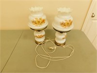 2 Decorative table lamps 16 in tall