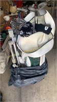 Golf clubs and bag