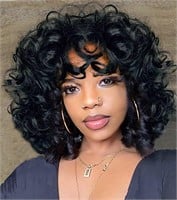 Vvgymmo 14 Curly Wigs  Afro  P118 Black