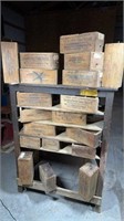 Vintage Unique Rustic- Ammunition Drawer Cabinet