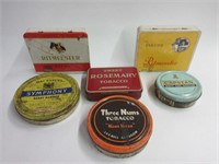 Lot of Early Tobacco Tins