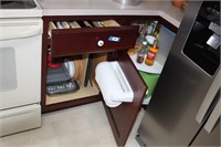 bottom corner cabinet and next cabinet in kitchen