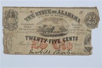Fractional Currency Civil War 25 cCent Note