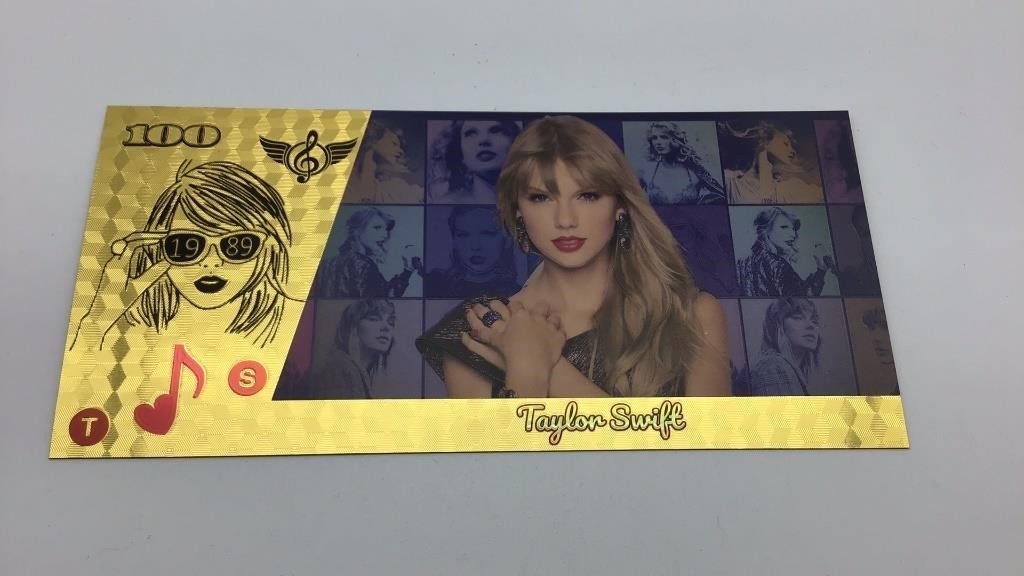 Taylor Swift Collectible Gold Bill