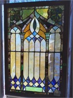 Framed Stain Glass Window