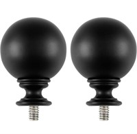 Round Curtain Rod Finials for 1 or 7/8 Inch with