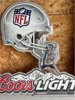 Coor NFL Metal Beer Sign