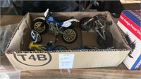 Box of Toy Motorcycles