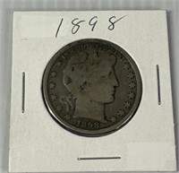 1898 Barber Half