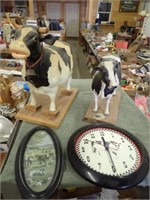 (2) Cows, Cow Picture, Cow Clock