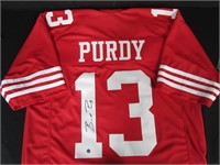 Brock Purdy Signed Red 49ers Jersey W/Coa