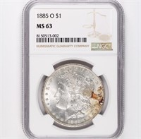 1885-O Morgan Dollar NGC MS63