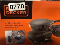 BLACK DECKER SHEET SANDER RETAIL $50