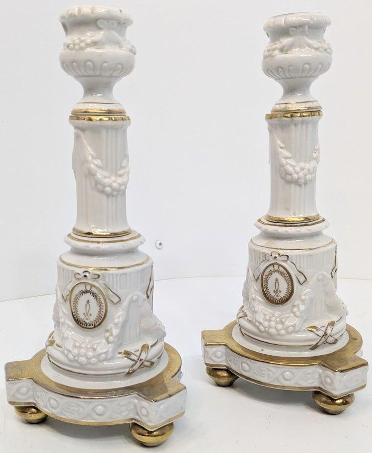 Pair R.P.M. Germany Candlestick Holders