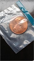 Uncirculated 1976 Lincoln Penny In Mint Cello