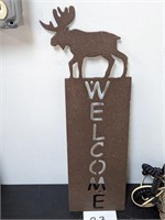 Metal Welcome Sign - 18"