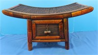 Oriental Foot Stool w/Drawer