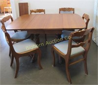 Duncan Phyfe Drop Leaf Table w/ 2 Center Leaves