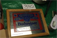 BUDWEISER BAR MIRROR SMALL 14.5X10.5X1