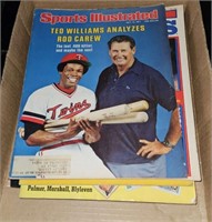 box of sports illustrated magazines