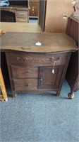 Vintage washstand/ cabinet - 3 drawers &:1 door