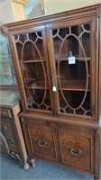 Vintage China cabinet/ display cabinet - 2 glass