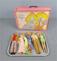 Vintage Barbie & Ken And Case