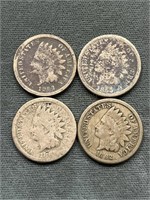 4x The Bid - 1860's Copper Nickel Indian Cents
