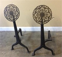 EARLY ANTIQUE ANDIRONS