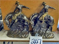 Lady's Bronco Bookends