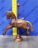 Wooden Carousel Horse Figurine