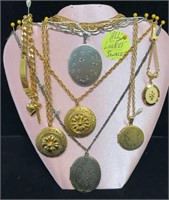 (7 pc) Asst Locket Jewelry