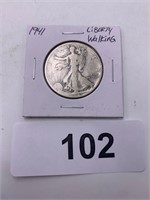 1941 Walking Liberty Half Dollar Coin