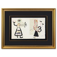 Joan Miro (1893-1983), "M. 1015 from L'enfance d'U