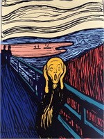 Andy Warhol- Silk Screen "Munch's 'The Scream' - O
