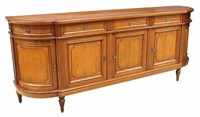 LARGE FRENCH LOUIS XVI STYLE DEMILUNE SIDEBOARD