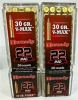 (200) Rounds of Hornady .22Mag 30gr V-Max.