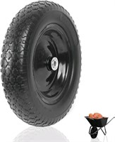 AR-PRO 4.80/4.00-8" Flat Free Tire - 14.5”D x 3.2”