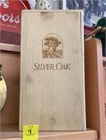 Wooden Silver Oak Wine Box